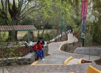 Gladyz Butanda inaugura sendero seguro en Jesús del Monte