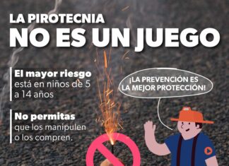 Evita accidentes por uso de pirotecnia; PC estatal emite recomendaciones