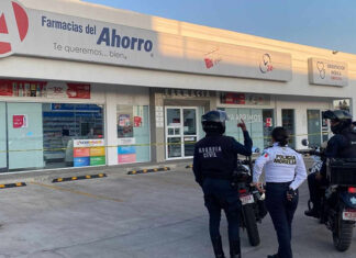 Delincuente asalta Farmacias del Ahorro en Morelia y huye tras disparar arma de fuego