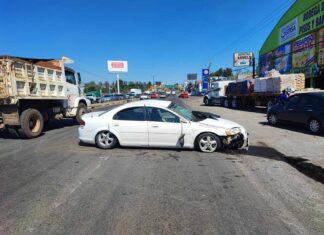 Se registran dos accidentes vehiculares en Morelia; dos personas resultan heridas