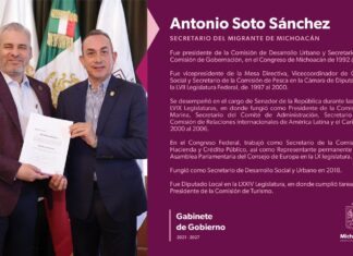Bedolla nombra a Antonio Soto como nuevo secretario del Migrante