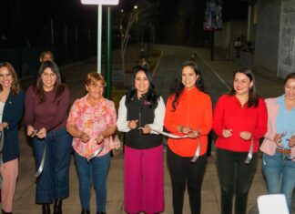 Inaugura Gladyz Butanda sendero seguro en tenencia Morelos; mujeres caminarán sin miedo