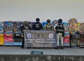 Decomisadas en enero 65 máquinas tragamonedas: SSP