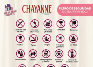 Estos son los objetos que no podrás ingresar al concierto de Chayanne