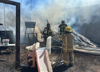 Incendio consume vivienda en San José del Cerrito; no hay lesionados