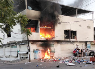 Explosión en tienda “Abarrotes Super Cacho” deja dos mujeres gravemente heridas en Apatzingán