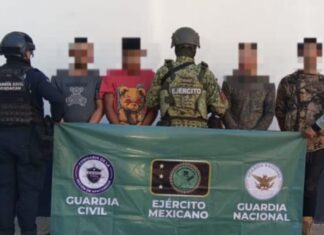 Asegurados cuatro presuntos integrantes de célula criminal, tres extranjeros: SSP