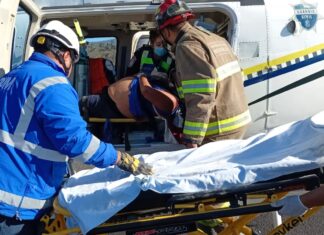 Por aire y tierra, SSM traslada a 8 lesionados por accidente en la Morelia-Pátzcuaro