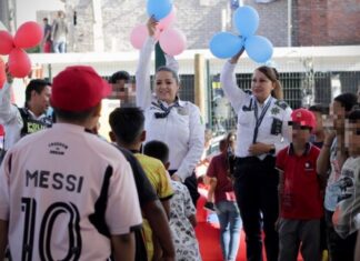 Policía Morelia celebra el Día de la Niñez con la feria “Juguemos por la Paz” en la colonia Solidaridad