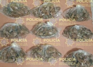 Detienen a dos personas y aseguran vehículo con presunto narcótico en la Ventura Puente