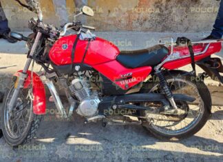 Policía Morelia recupera motocicleta robada y detiene a presunto responsable