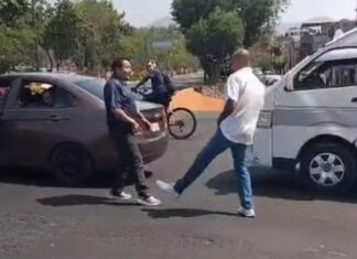 «Suelta el cuchillo»: Graban nueva pelea entre conductores en la vía pública de Morelia