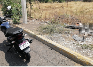Asesinan a un hombre al norte de Morelia; cerca del cuerpo había una mochila de Didi