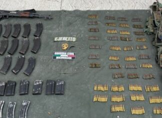 SSP asegura armamento y más de 400 municiones en Buenavista