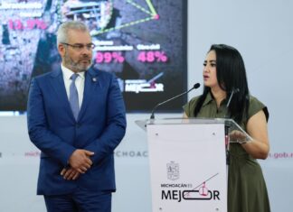 Teleférico de Uruapan registra avance del 84 %: Gladyz Butanda