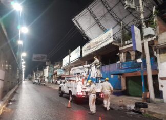 Tras lluvia, colapsa espectacular en el Periférico de Morelia