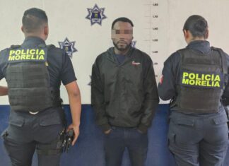 Policía Morelia detiene a ciudadano colombiano con orden de aprehensión vigente