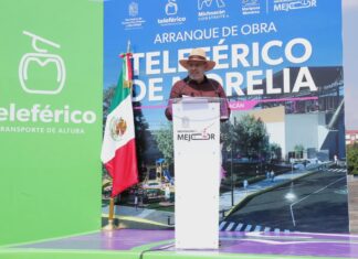 Rápidos, ecológicos, económicos y seguros, así serán los teleféricos de Morelia y Uruapan: Bedolla