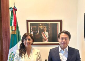 Gaby Molina y Mario Delgado fortalecen coordinación a favor de la educación