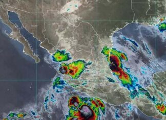 Michoacán en alerta verde por tormenta tropical Flossie; se esperan lluvias intensas y vientos fuertes