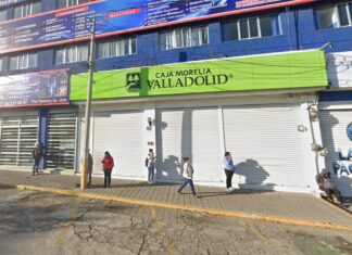 Asaltan Caja Morelia Valladolid en Puebla; cinco sujetos armados logran huir con dinero en efectivo