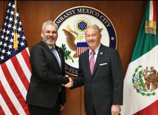 Bedolla y embajador de EUA acuerdan cooperación y trabajo conjunto
