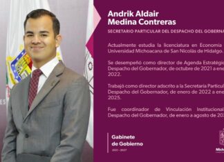 Designa Bedolla a Aldair Medina como secretario particular