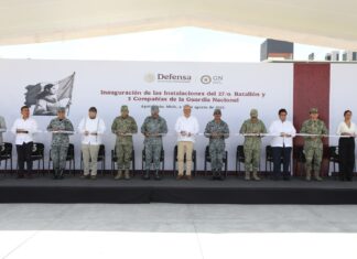 Inaugura Bedolla cuartel regional de la Guardia Nacional en Apatzingán