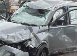 Volcadura automovilística deja a una mujer herida en el Libramiento Norte de Morelia