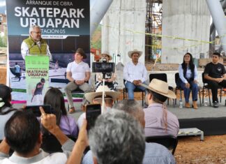 Arranca Bedolla construcción de skatepark en Uruapan; será el más grande de Michoacán