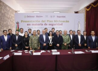 Plena coordinación en seguridad, refrendan Bedolla, Harfuch, Defensa y Semar