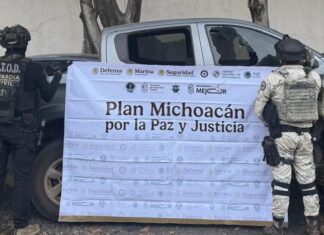 Plan Paricutín: SSP y Guardia Nacional aseguran armas de fuego y vehículo robado en Morelia