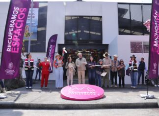 Bedolla y Grecia Quiroz inauguran el Mercado Poniente en Uruapan; obra complementará la estación 6 del teleférico