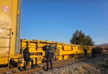 Descarrila tren en la tenencia de Yurécuaro, en Maravatío; solo daños materiales