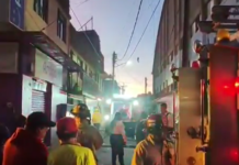 Incendio consume local del Mercado del Auditorio, en Morelia