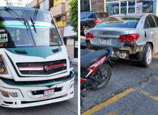 Mujer es atropellada tras choque entre camión y automóvil en Zamora