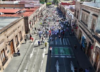 Sin incidentes, manifestación en el Centro Histórico de Morelia: Raúl Zepeda