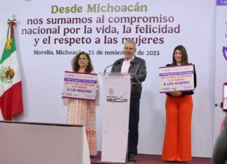 Michoacán se suma al compromiso nacional por el respeto a las mujeres: Bedolla