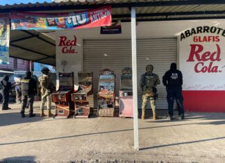 Aseguradas 183 máquinas tragamonedas en Lázaro Cárdenas: SSP