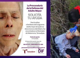 Abandonan a adulta mayor de 90 años en carretera de Tamaulipas; permanece grave y sin identificar