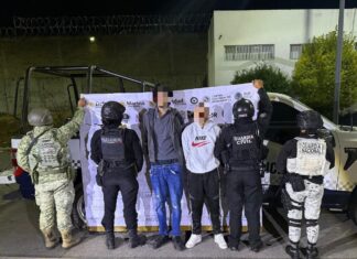 SSP detiene a 3 hombres en Zamora y Jacona; asegura arma de fuego y droga