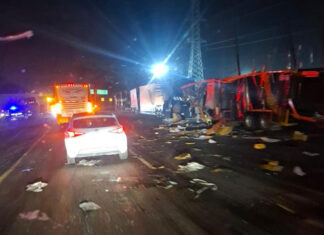 Carambola en la autopista Siglo XXI deja tres personas lesionadas