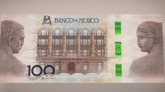 Conoce el nuevo billete conmemorativo de 100 pesos por el centenario del Banco de México