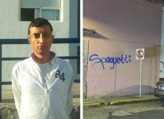 Detienen al “Spaguetti” por pintas y daños al patrimonio en Morelia