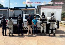 AUTORIDADES FEDERALES Y ESTATALES DETIENEN A 17 PERSONAS, ASEGURAN 10 ARMAS DE FUEGO Y VEHÍCULOS, EN MICHOACÁN