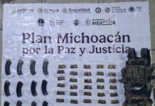 Asegurados 300 cartuchos útiles, 12 cargadores y equipo balístico en Tierra Caliente: SSP