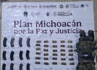 Asegurados 300 cartuchos útiles, 12 cargadores y equipo balístico en Tierra Caliente: SSP