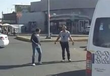pelea tras incidente vial al oriente de Morelia queda solo en amagos