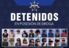 SSP detiene a 20 personas con dosis de droga en la última semana