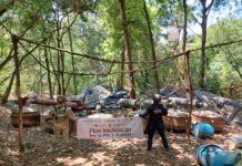 En operativo interinstitucional, SSP desactiva laboratorio de droga en Arteaga